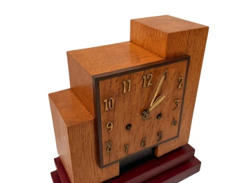 Art Deco Modernist Mantel Clock In the style of Hendrik Wouda, 1920s